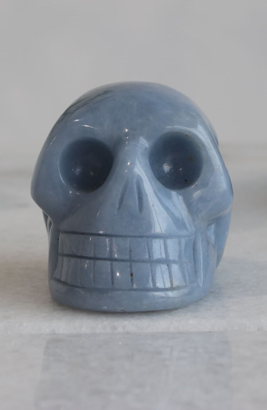 Angelite Skull