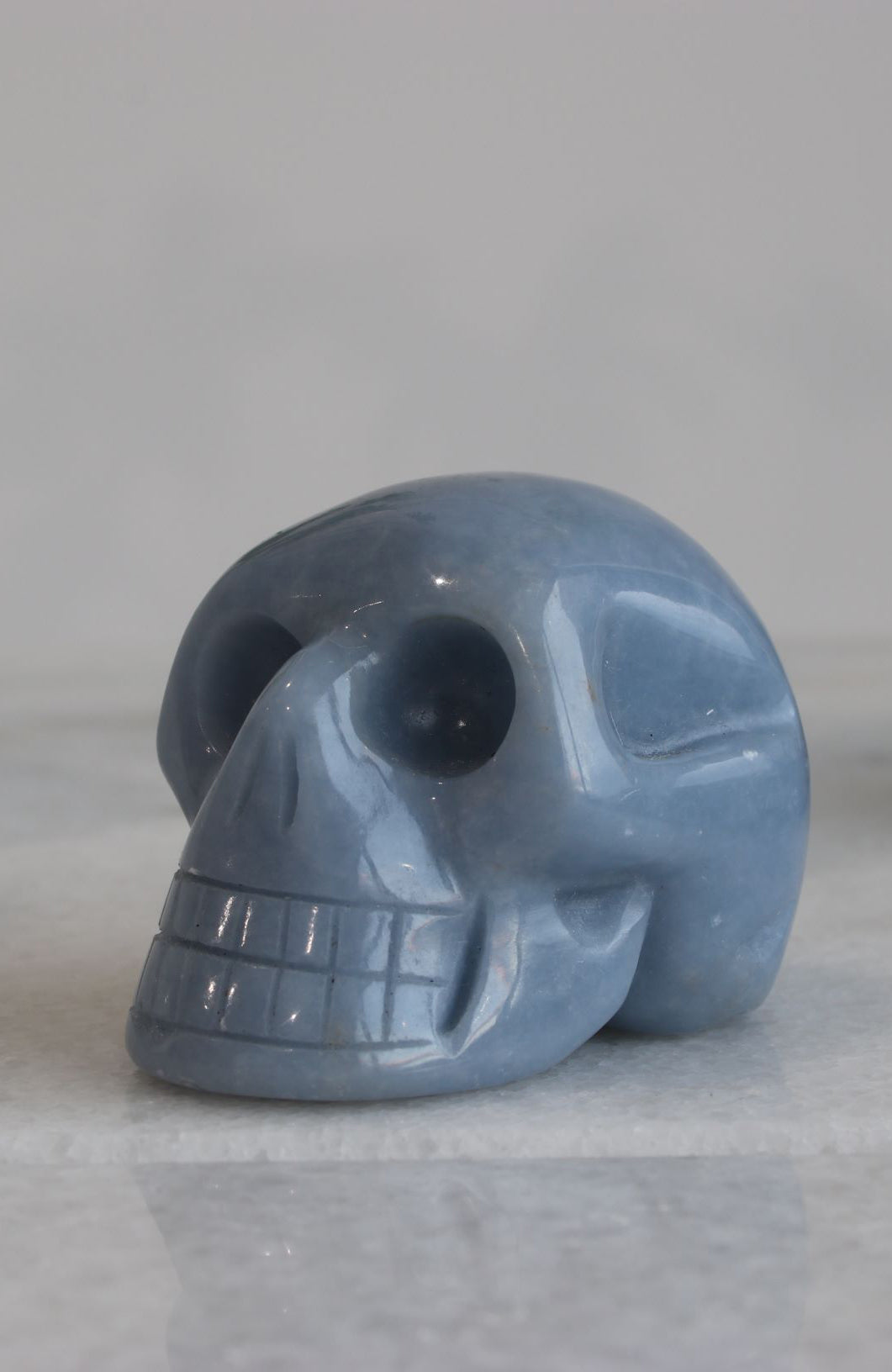 Angelite Skull