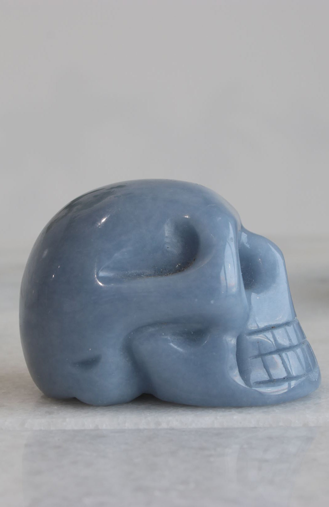 Angelite Skull