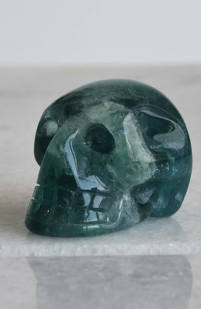 Blue Fluorite Skull