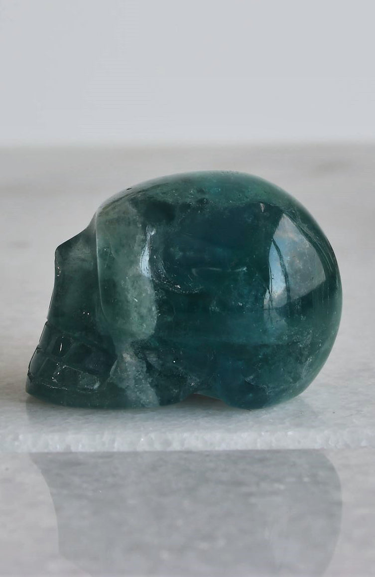 Blue Fluorite Skull