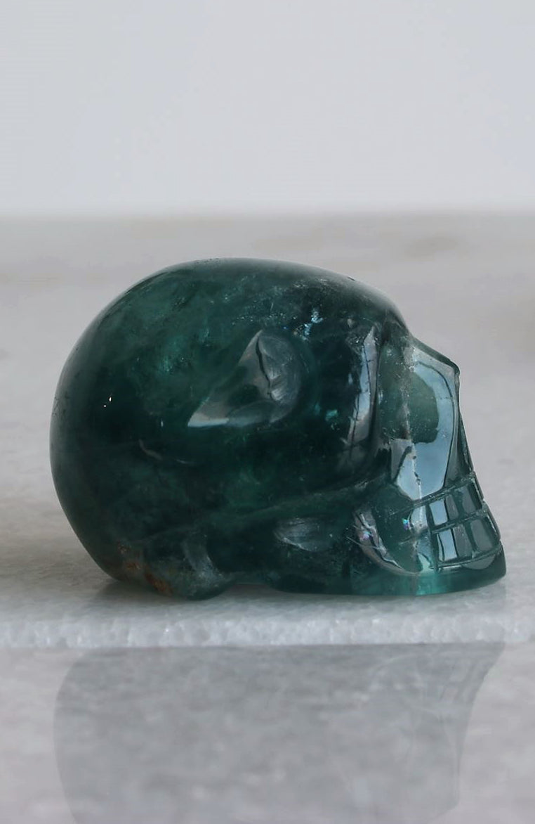 Blue Fluorite Skull