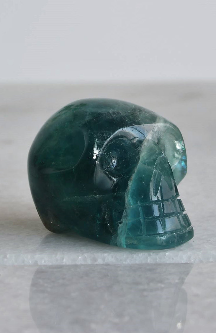 Blue Fluorite Skull