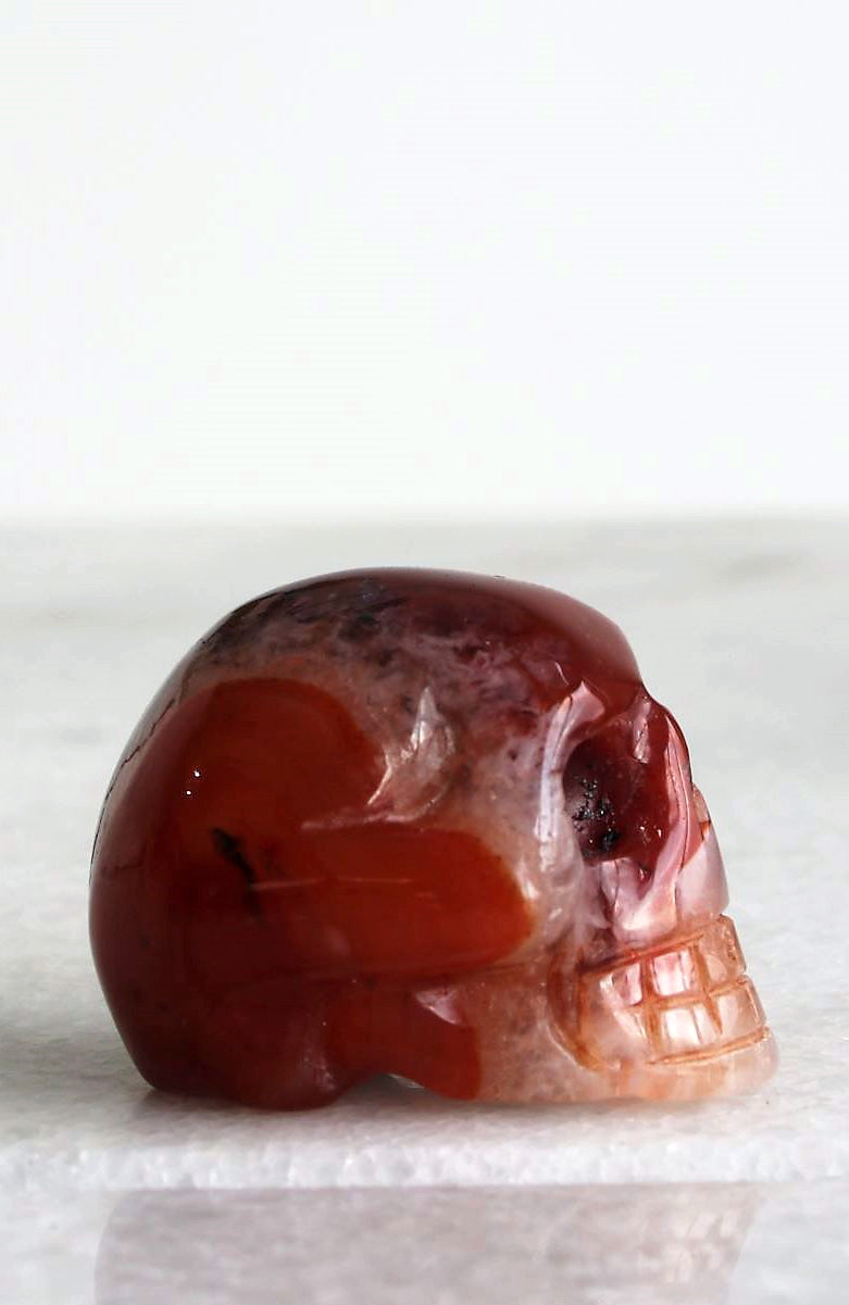 Carnelian Skull