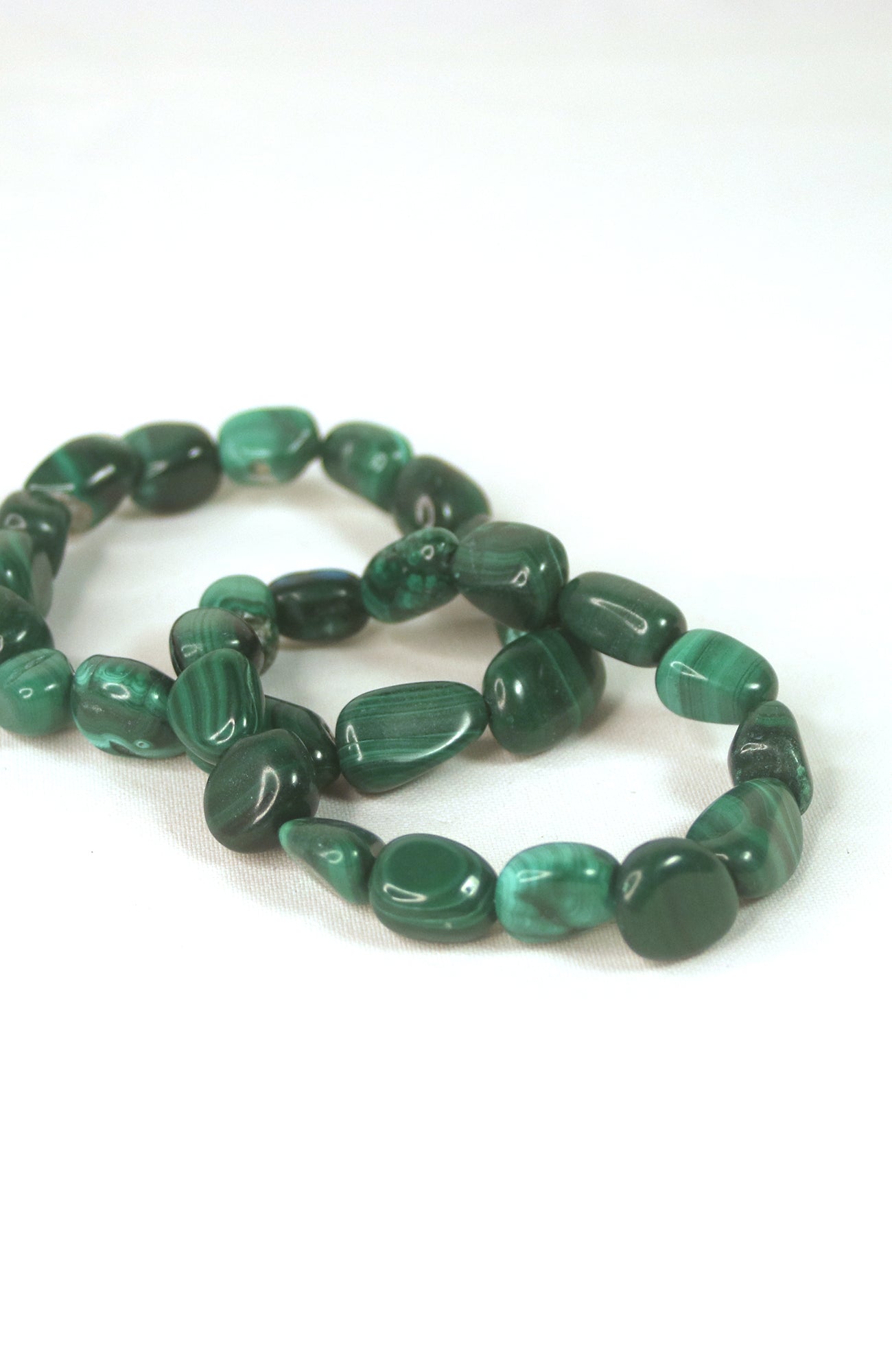 Malachite Tumbled Stone Bracelet