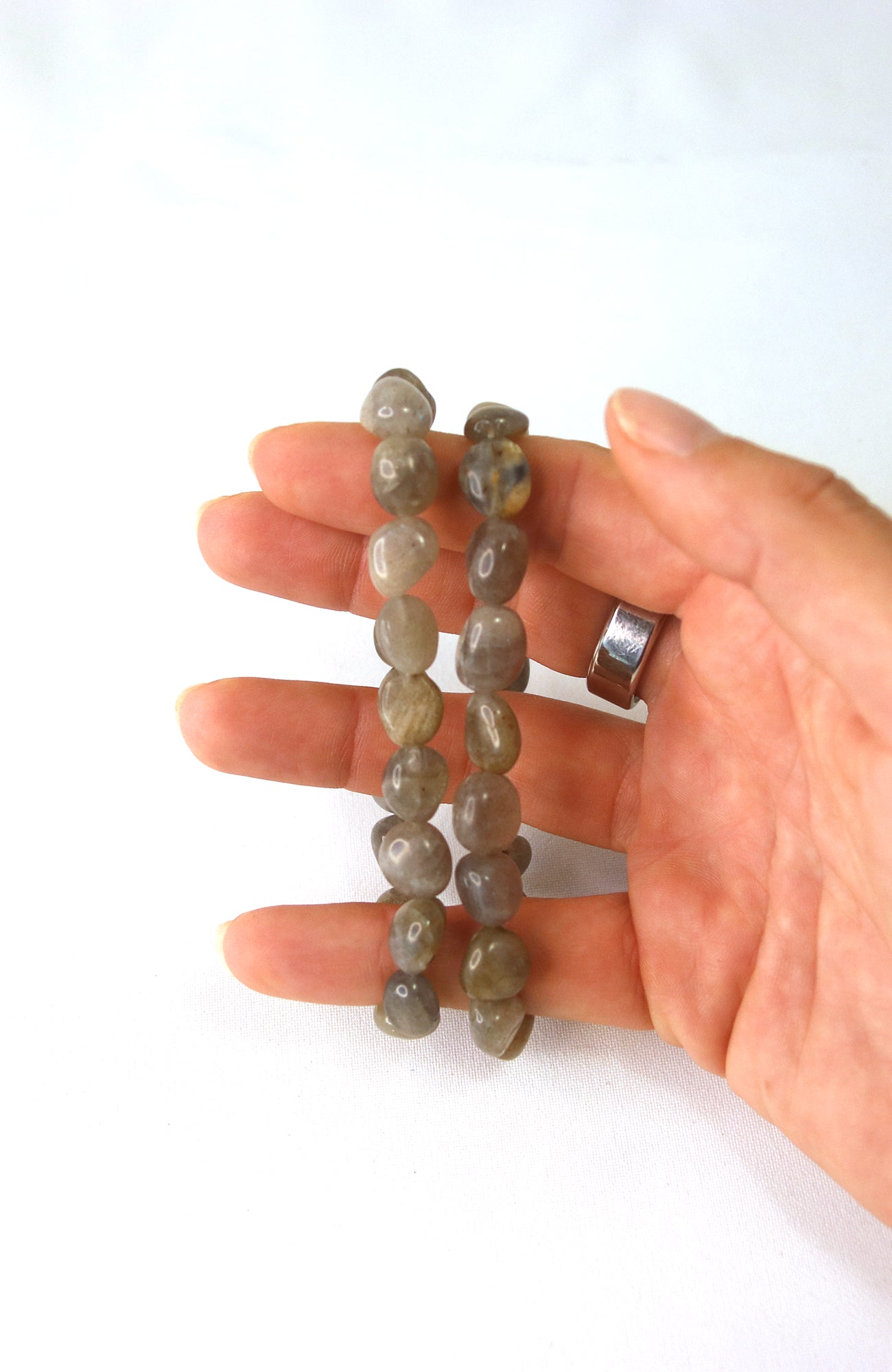Labradorite 8-10mm Nugget Bracelet for wrists up to 20cm