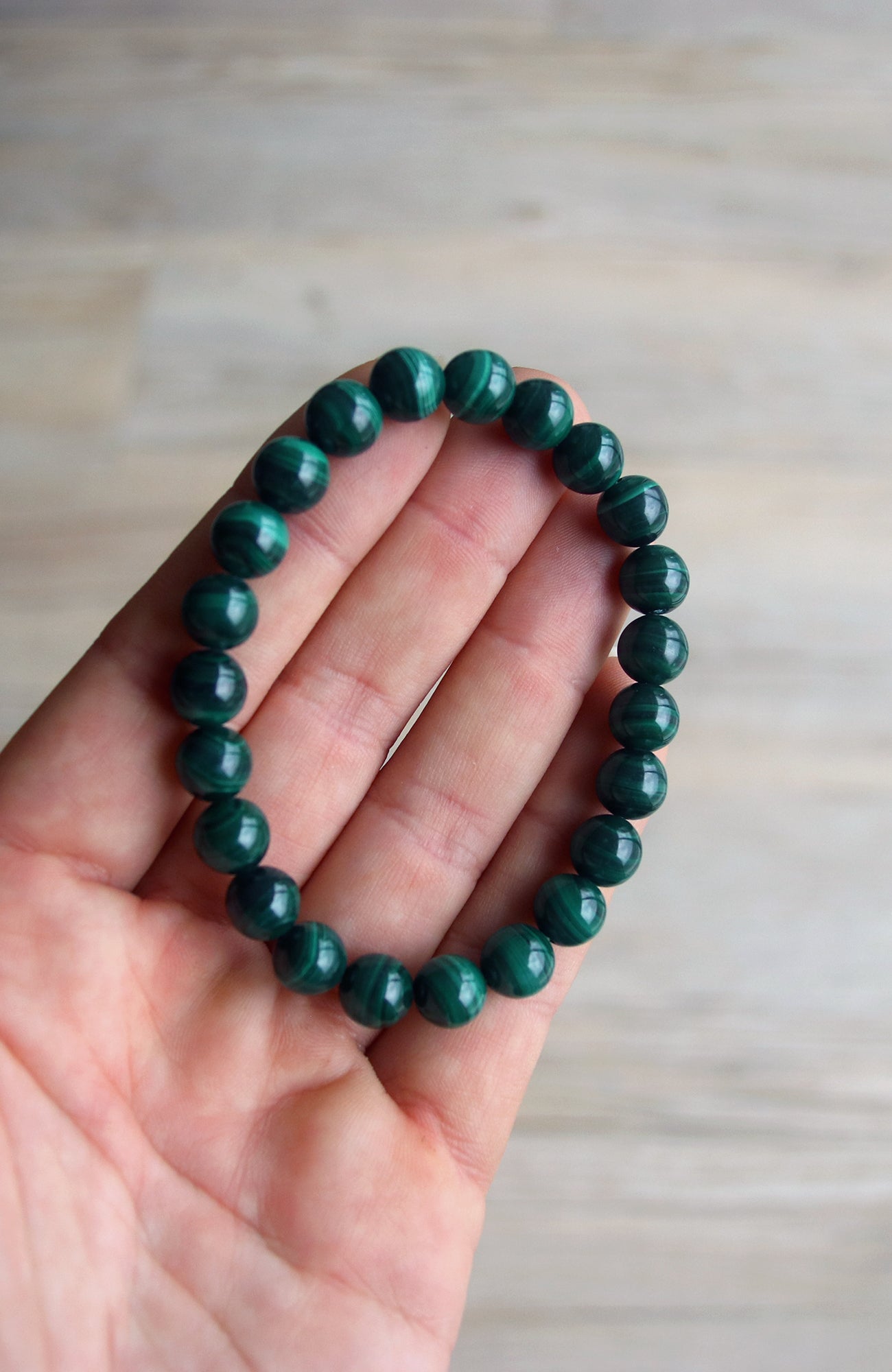 Malachite Bead 8mm Bracelet 441
