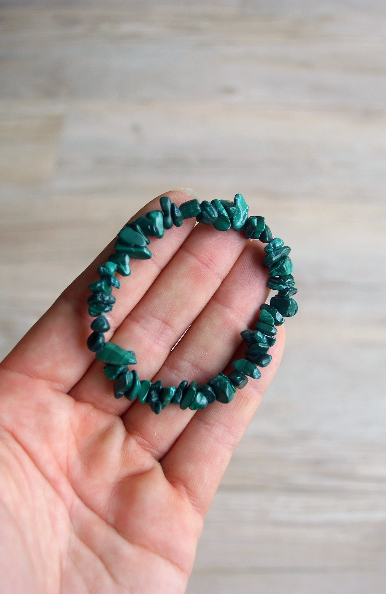 Malachite Chip Bracelet sm