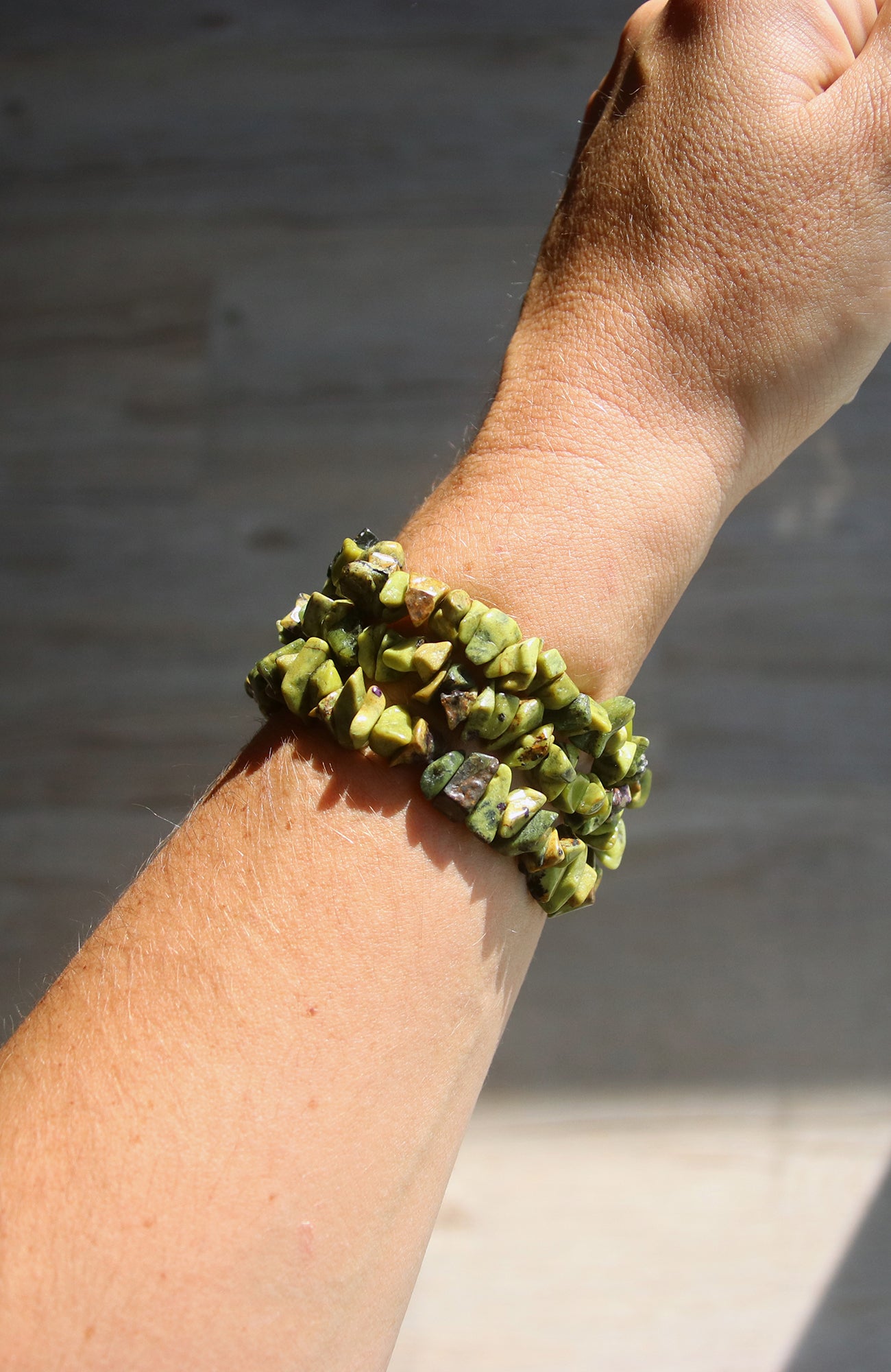 Stitchtite in Serpentine Chip Bracelet